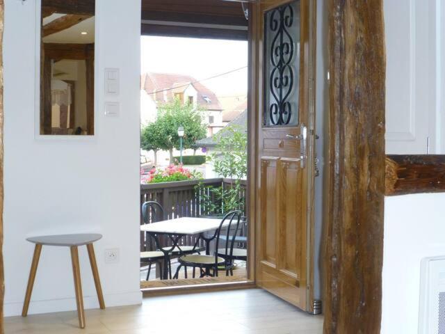 Maison indépendante Chez Yvette et André, 2 à 6 pers, près Colmar, Ribeauvillé, Europa-Park Guémar Extérieur photo