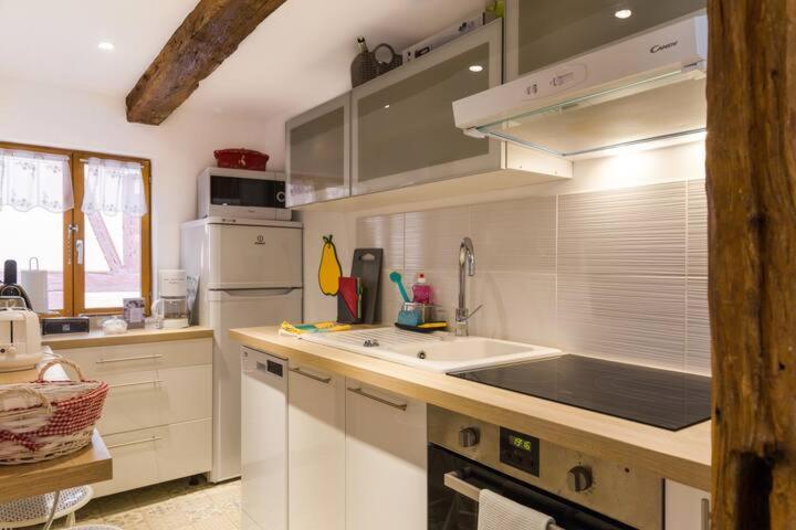 Maison indépendante Chez Yvette et André, 2 à 6 pers, près Colmar, Ribeauvillé, Europa-Park Guémar Extérieur photo