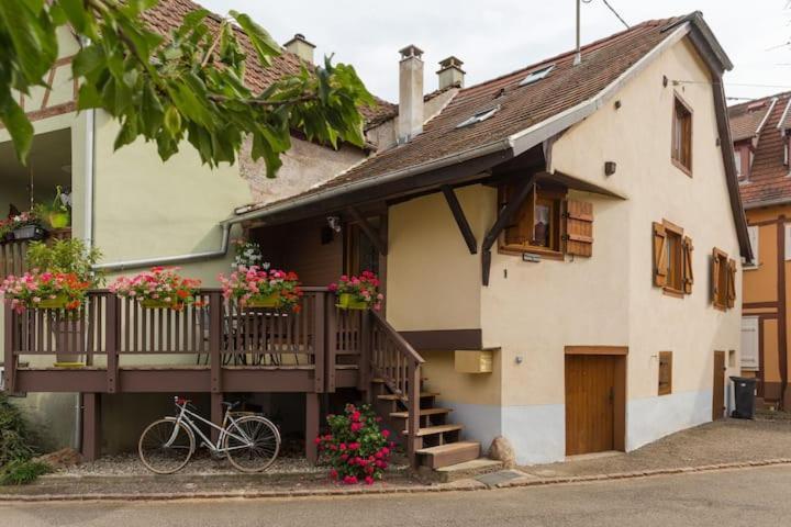 Maison indépendante Chez Yvette et André, 2 à 6 pers, près Colmar, Ribeauvillé, Europa-Park Guémar Extérieur photo